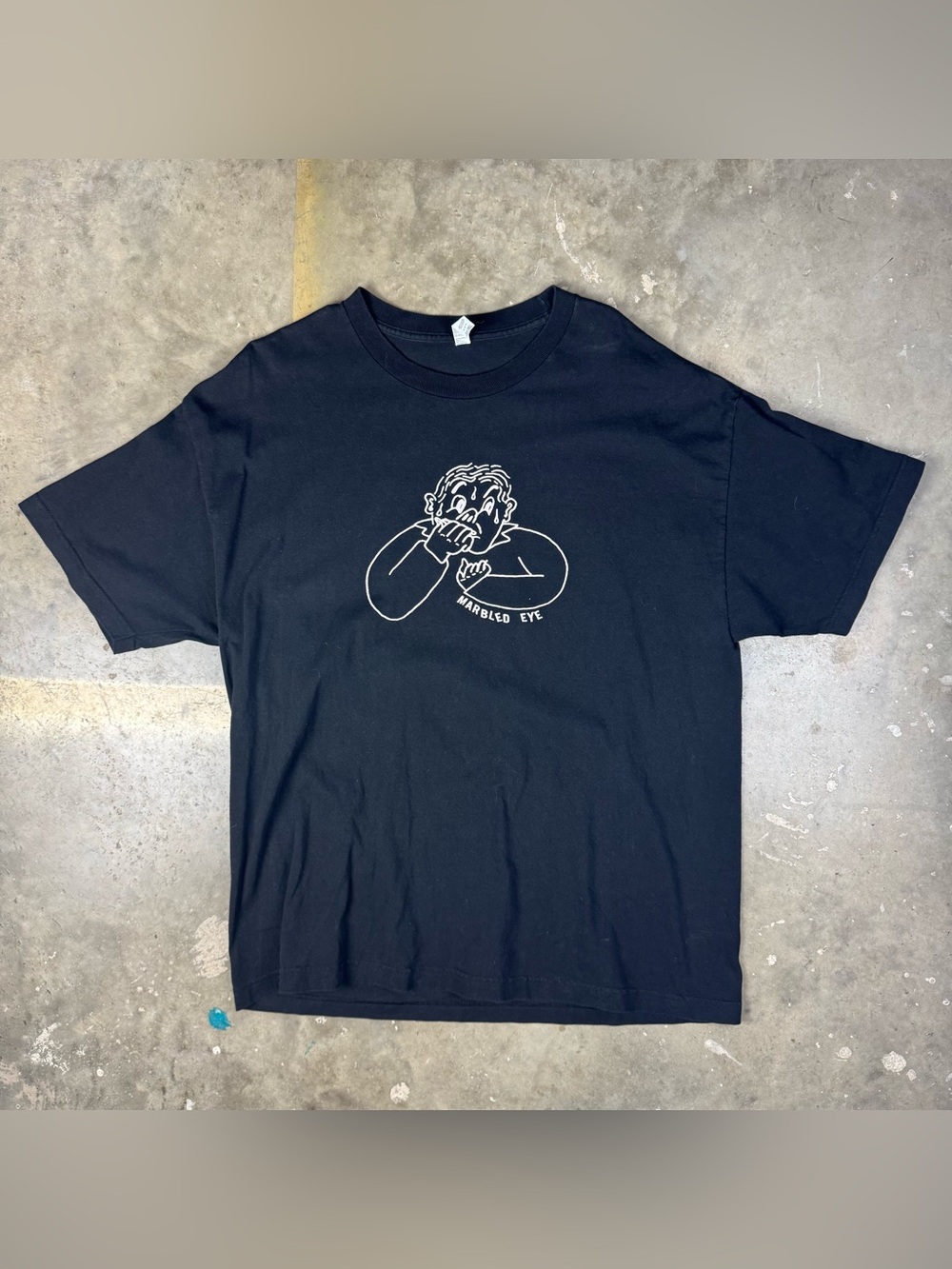 Marbled Eye T-Shirt Size XL Post Punk Rock Band Tee Oakland California Bay Area